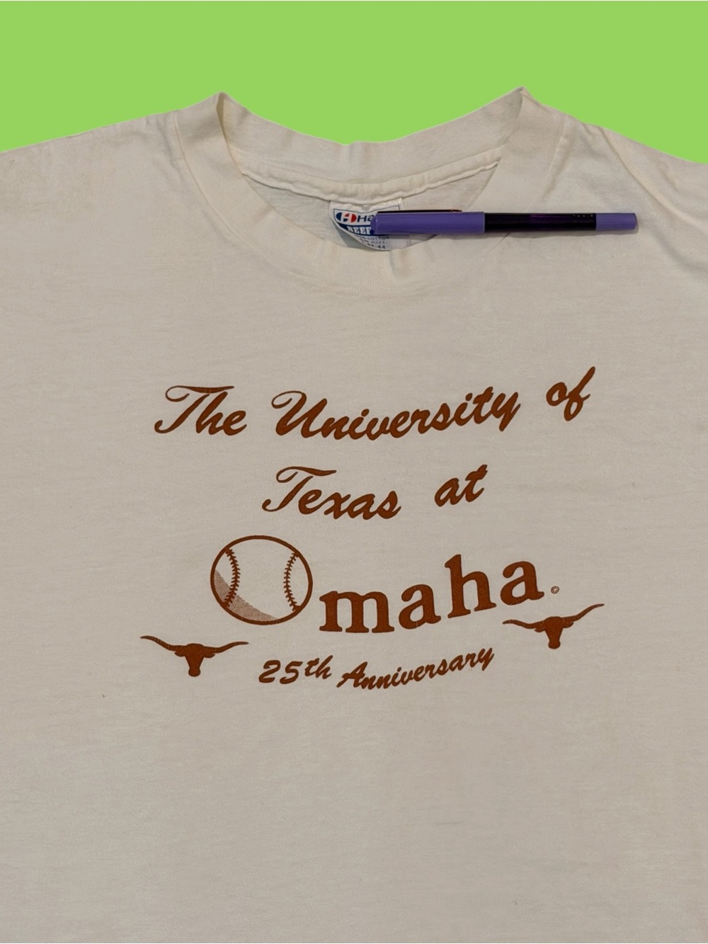 1989 University Of Texas Baseball College World Series 25th Anniversary Lg